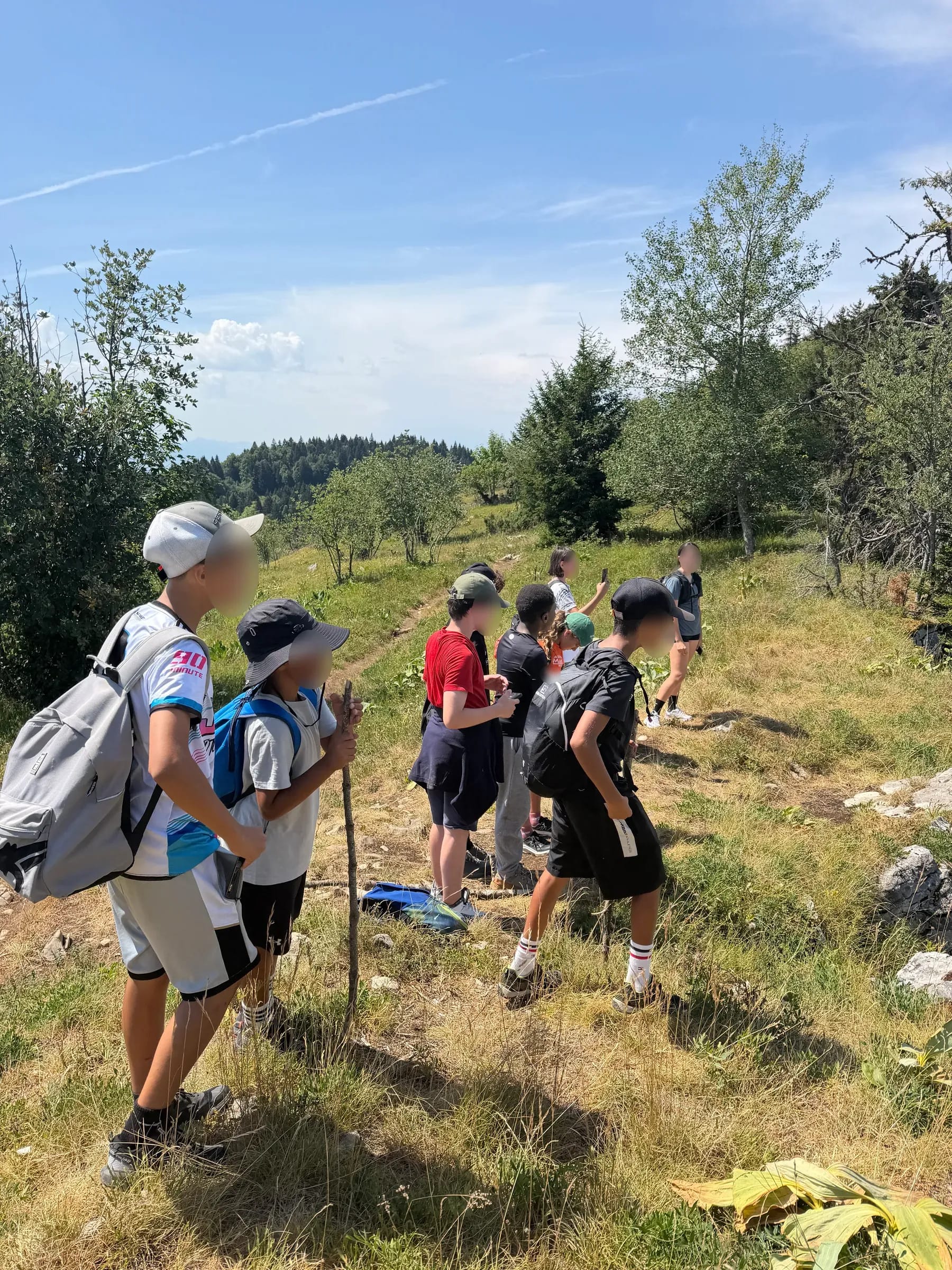 Marche en file sur l’alpage